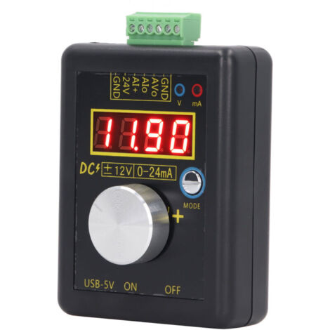 Générateur de Signal, Générateur de Signal de Tension Analogique Portatif de Haute Précision SG-002 Transmetteur de Courant 0-22mA 0-10V