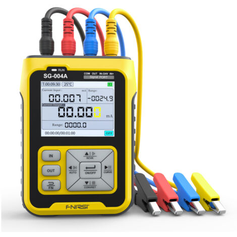 Générateur de signal portable multifonction, calibrateur de processus compatible 0-24V, 4-20mA, tension analogique, courant, écran couleur rétroéclair