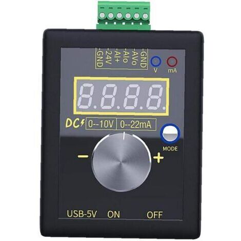 Générateur De Signaux 0-10v / 0-4-20ma Courant Tension Simulation Générateur De Signaux Portable Intégré Batterie Au Lithium Pour Panneau Plc Debugging Noir Outils Vie Pratique
