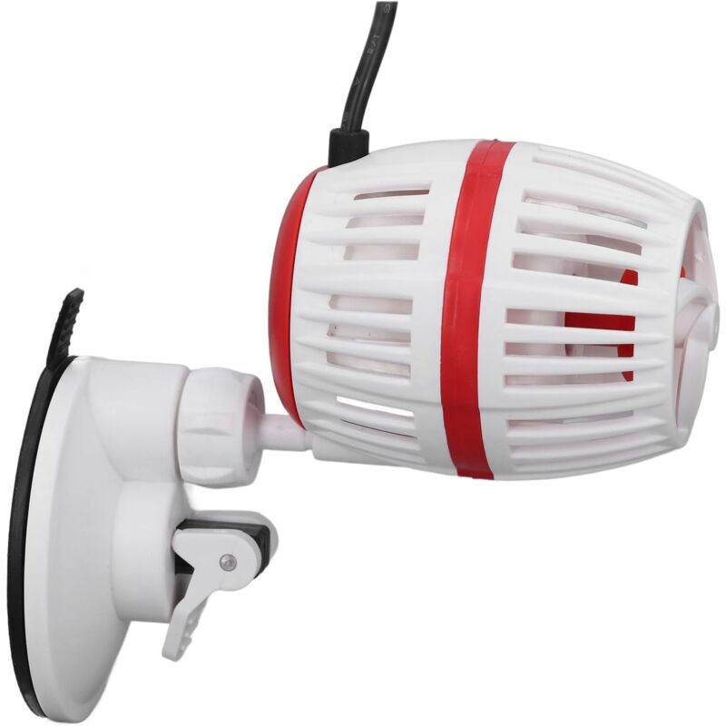 Générateur de Vagues D'aquarium, Pompe D'aquarium 12 V, 4 Vitesses, Pompe de Circulation Submersible Silencieuse à Fréquence Variable pour la