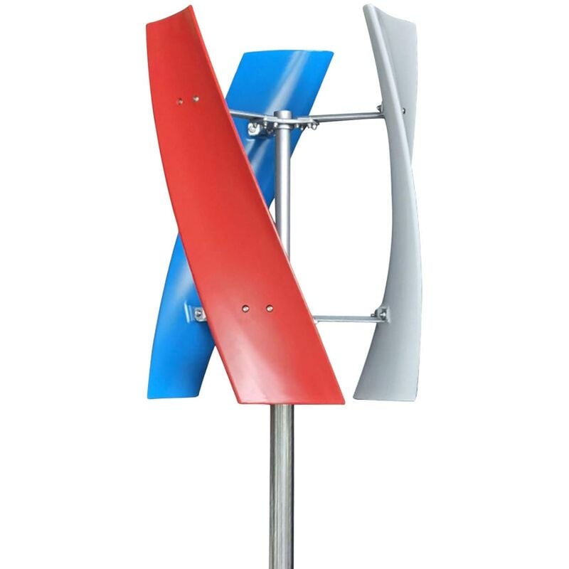 Gojoy - Générateur de vent vertical - 12 v, 220 v, 400 w - Avec contrôleur Power Turbine Vertical 3 Blade en plein air