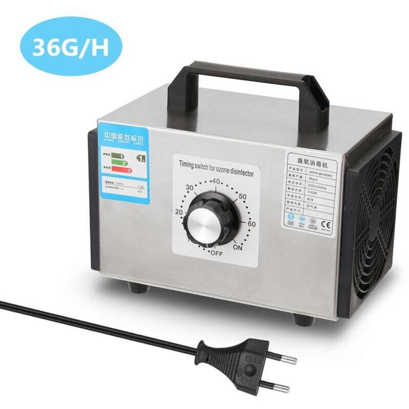 Générateur d'ozone domestique Pro Ozone Machine purificateur d'air en acier inoxydable purificateur d'air désinfection équipement de stérilisation