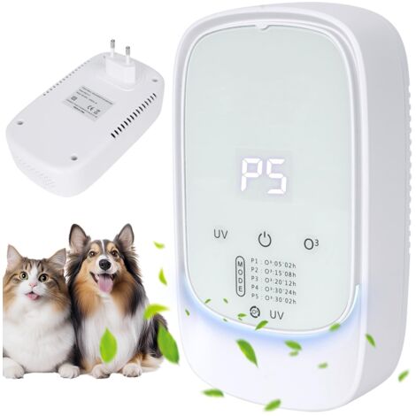 Générateur d'ozone purificateur d'air, Purificateur d'air avec ozone et uv, avec diffuseur d'arômes, Stérilisateur d'odeurs, Purificateur d'air, Générateur d'ozonizer d'air