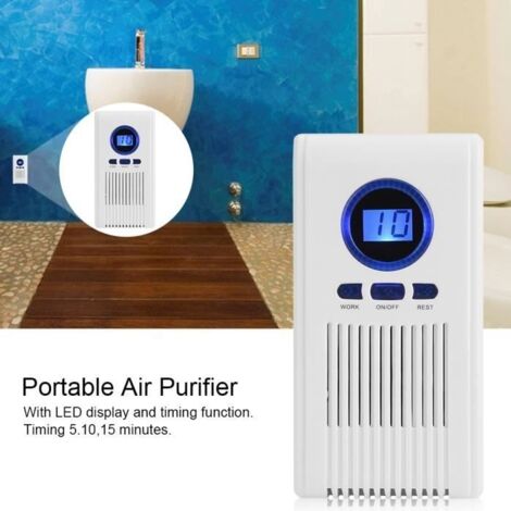 Générateur d'ozone Stérilisateur purificateur d'air Toilette Chambre Désodorisant Désinfection Machine AC220V EU Plug