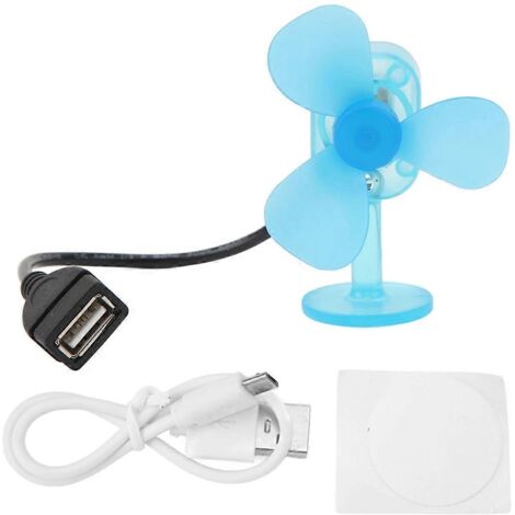 Générateur éolien miniature USB 5W, chargeur d'urgence pour activités de plein air (bleu)