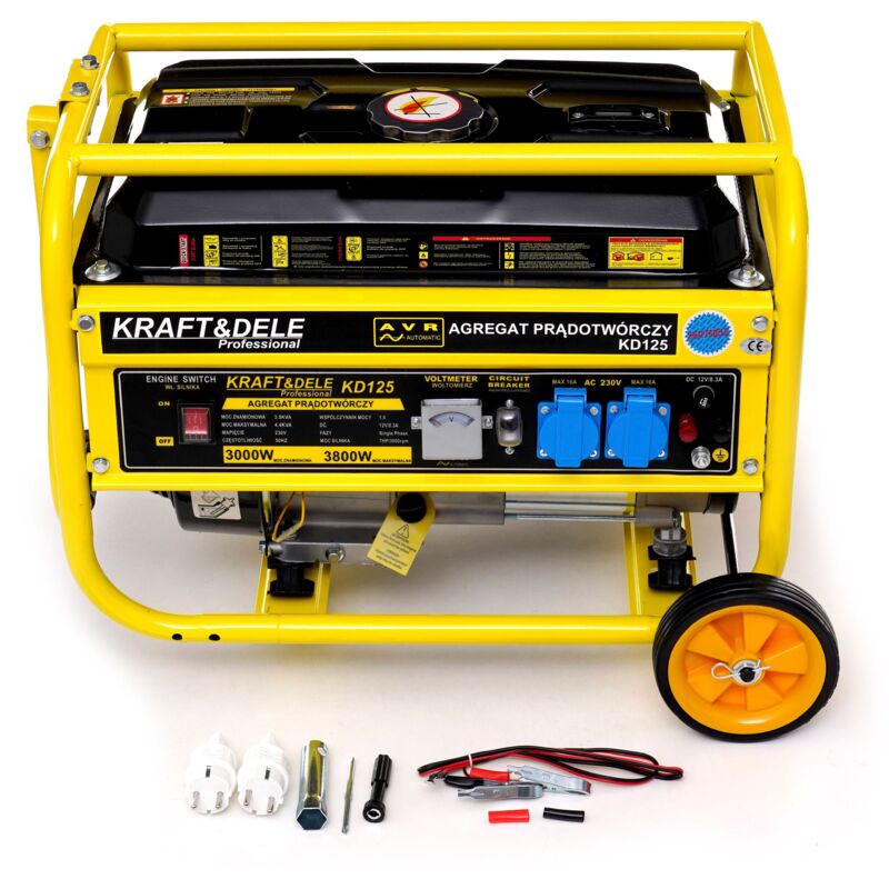 Jardibricodeco - Générateur Groupe électrogène 3800w 12/230v