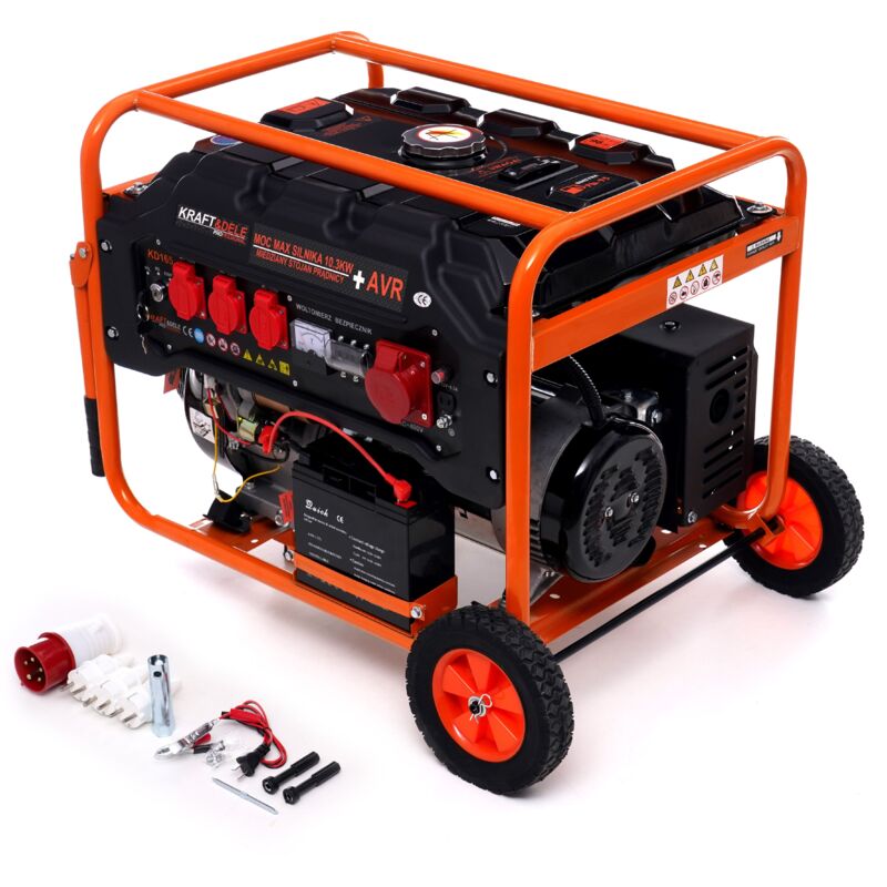 Jardibricodeco - Générateur Groupe électrogène 5500w 12/230v/380v