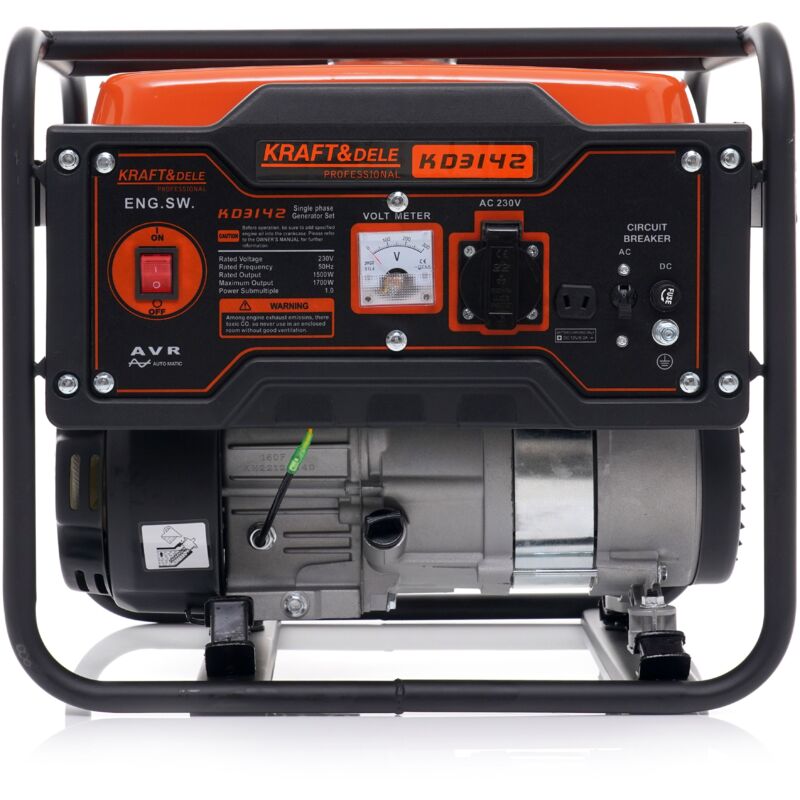 Jardibricodeco - Générateur Groupe électrogène Monophasé 1,5 Kw / 1,7 Kw