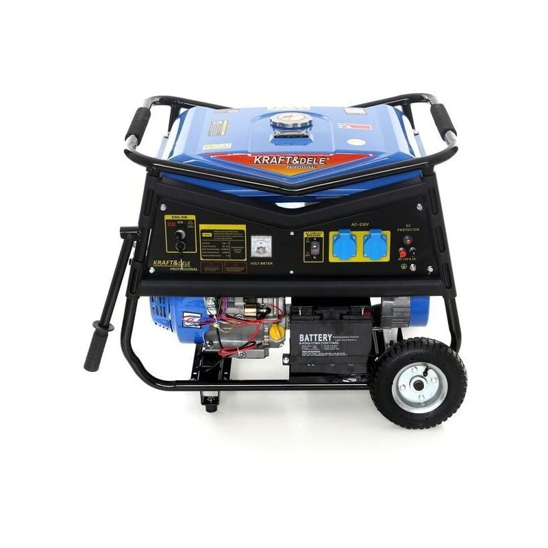 Jardibricodeco - Générateur Groupe éléctrogène Monophasé 5000w 12/230v