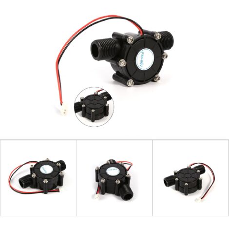 Generateur Micro Hydroelectrique Haute Performance 10W pour Charge - DC 080V, Materiau Plastique Durable, Dimensions 8.6x4.7x3cm, Noir, 1pc
