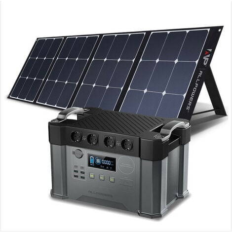 ECO-WORTHY 2KW/h Kit complet de panneau solaire 720W 24V avec Onduleur hors  reseau 3000W 24V et contrôleur de charge solaire 60A pour bateau, maison,  caravane,cabanon,cabane du jardin,RV