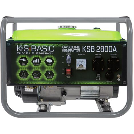 Generatore a benzina "K&S BASIC" 2800W 7 cv AVR KSB 2800A