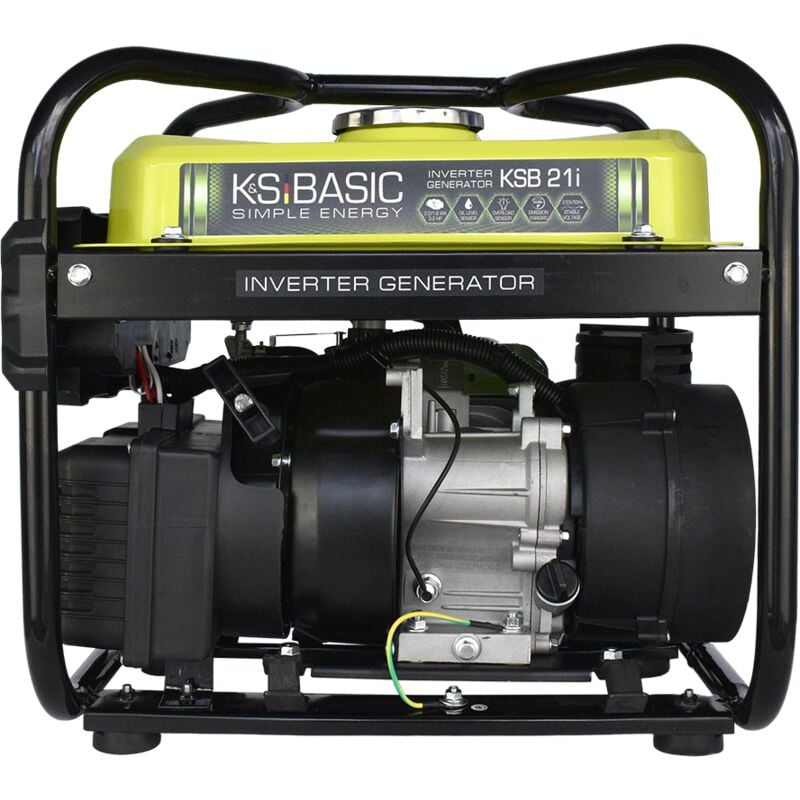 Image of Generatore a benzina k&s Basic ksb 21i 4 tempi 2,9 cv con regolatore di tensione automatico, protezione basso livello olio, standard euro v, 2000 w,