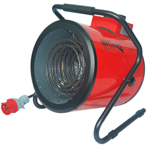 Generatore di Aria Calda 9000W Riscaldatore Elettrico Industriale Rosso