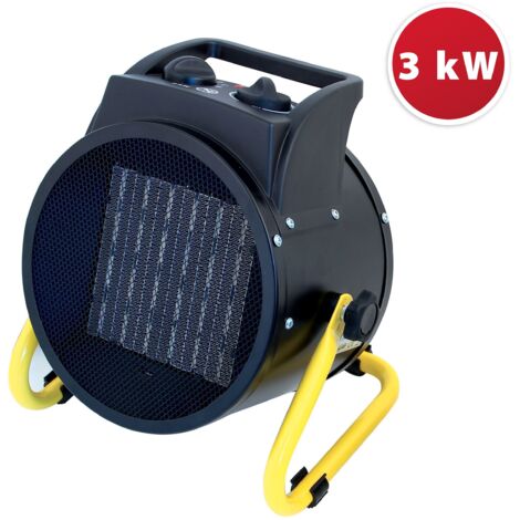 Generatore di aria calda, generatore di aria calda elettrico, 3kW/h, 3000W, 217m³/h, 60m³/h, 2,80 kg OUTIFRANCE