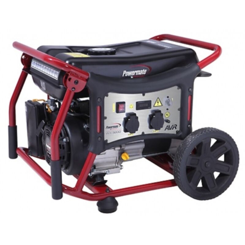Generatore di corrente WX3200 2950W 5,5 hp a benzina autonomia 13 h 2 prese Schuko