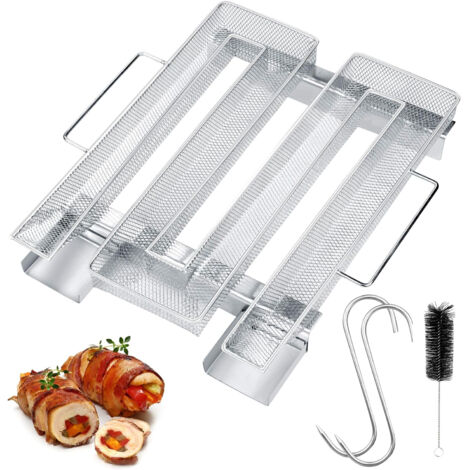 Generatore di fumo freddo con maniglia, generatore di fumo freddo in acciaio inox M, fino a 20 ore di fumo freddo, per barbecue, affumicatori