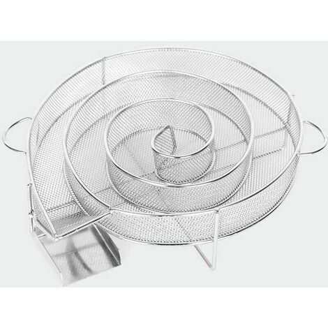 Generatore di fumo freddo per affumicatore di carne di pesce ， griglia per barbecue 25 18 4 cm argento