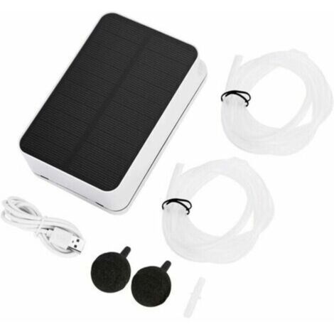 Generatore di ossigeno impermeabile – Generatore di ossigeno impermeabile alimentato ad energia solare con pompa dell’aria per piscine e stagni in caso di emergenza