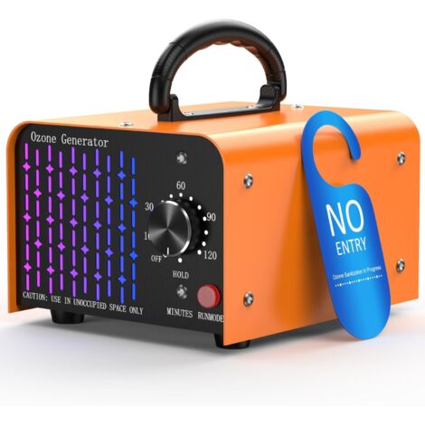 Generatore di ozono 80000 mg - Purificatore d'aria O3 per casa e auto, macchina per l'eliminazione degli odori da fumo e animali domestici