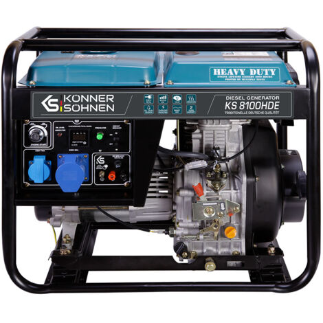 Generatore diesel Könner & Söhnen 6500 W KS 8100HDE AVR HEAVY DUTY