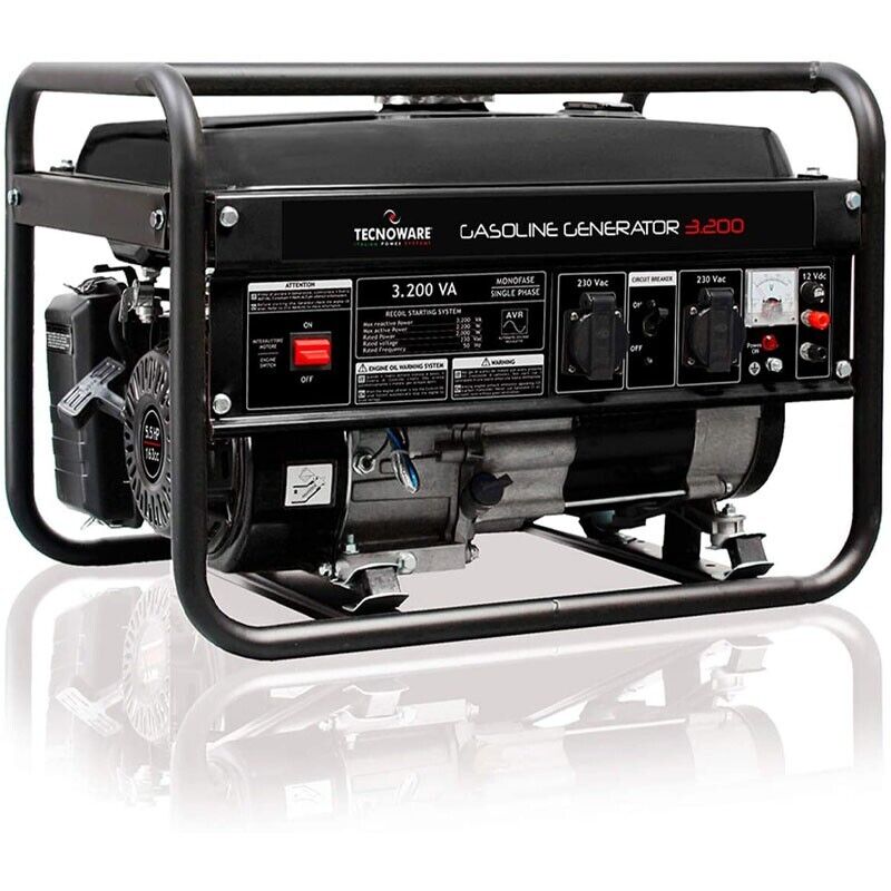 Tecnoware Generatore Di Corrente Elettrica Portatile 3200va A Benzina