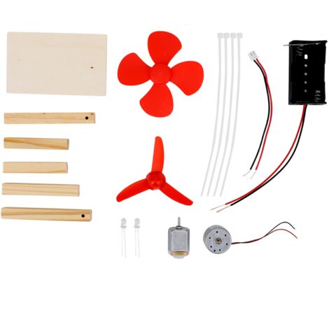Generatore eolico fai da te, kit di alimentazione singolo, giocattolo educativo per bambini, 1,5 V