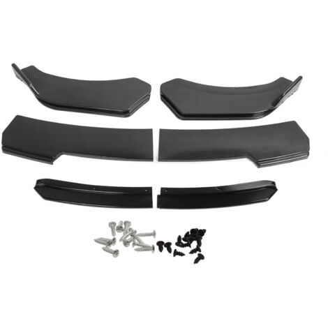 Generic Chin à Lèvres du Pare-Chocs Avant, Empêcher la Collision en Fibre de Carbone Motif Séparateur de la Lèvre de Pare-Chocs Avant Réduire la Résistance au Vent Sport 4 Section Type de Section