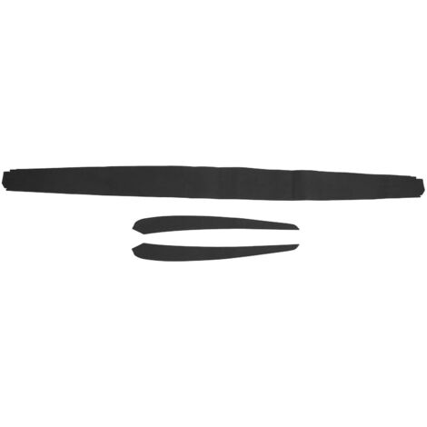 Generic Enveloppe de Tableau de Bord de Voiture en Daim, Résistante à l'usure, à la Décoloration, Facile à Installer, Housse d'accoudoir de Porte Avant Souple pour Modèle 3 Ans 2019 – 2023 (Black)