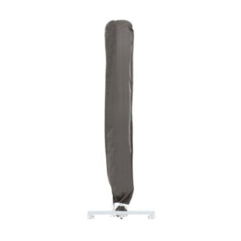 Perel - Housse d'extérieur pour parasol à bras libre, xxl, gris, 295 cm x 70 cm