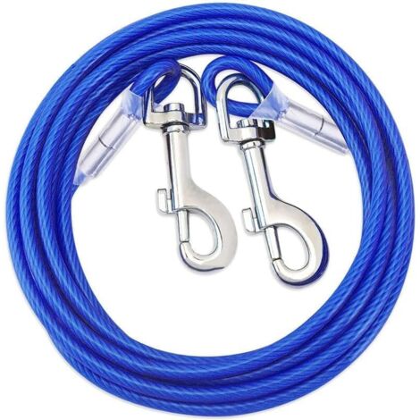 Générique Câble de Laisse Chien Chaine 3m - Chaine Résistante,Longe Chien Acier Anti-Corrosion (3m)