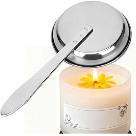 Générique Éteignoir à Bougie avec Long Manche, Outil en Acier Inoxydable pour Bougies, Portable et Résistant à la Chaleur pour Maison Camping Feu de Camp Picnic Sécurité