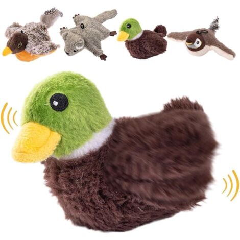 Générique Jouet Interactif pour Chat 2026, Peluche Gazouillante et Chantante avec Sons Réalistes, Peluche Rechargeable Stimulante pour Chaton avec Exercice, Chasse et Anti-Ennui (Colvert)