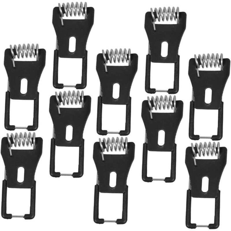 Générique Lot de 10 Clips de Fixation à Ressort pour Plafonnier LED Encastré Accessoires de Montage Robustes et Compatibles pour Spots Encastrés