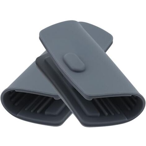 Générique Poignée de Casserole en Silicone  Lot de 2 Protège-Poignées Anti Brûlures  Manchon Isolant Antidérapant Prolongé pour Plat Four Cocotte Plateau Cuisson Poêle