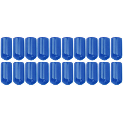 Generische, korrosionsbeständige Bremsentlüftungsschraubenkappen zur schnellen Identifizierung in Bremssystemen, 20 Stück (BLAU).