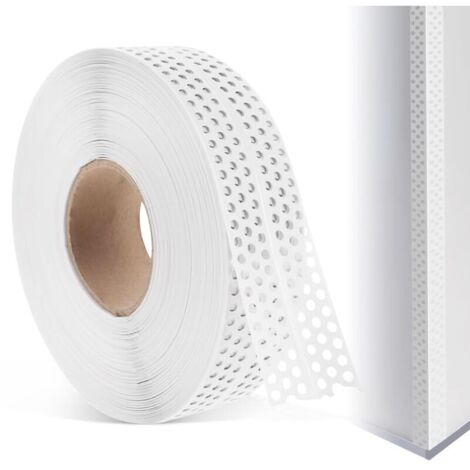 Generisches Nahtabdeckband Gipskarton Fugenband Selbstklebend 40Mx5CM Eckschiene Trockenbau PVC Kantenschut Dichtungsband zum Verbinden Von GK-Platten Wandecken und Wandrisse Ausbessern