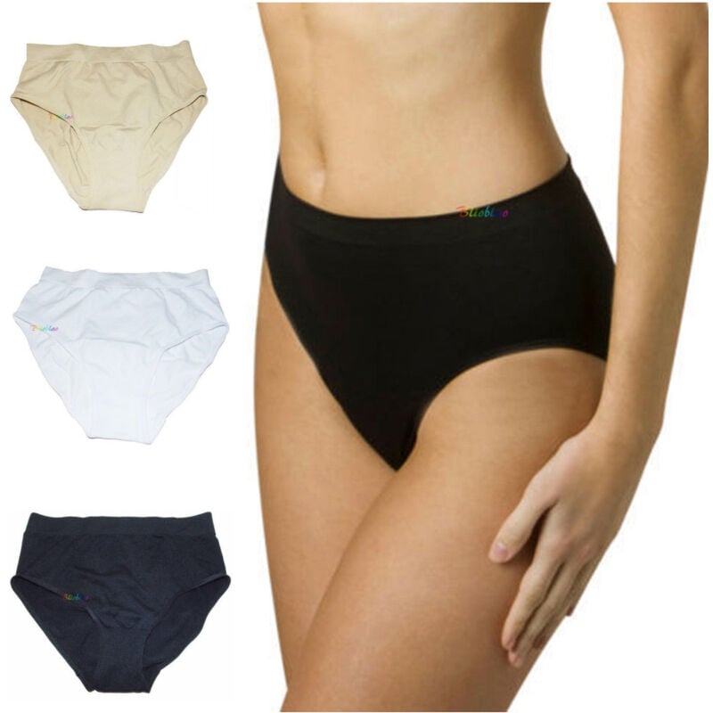 Image of 3 Pezzi Genie Pants Slip Mutande Per Donna Microfibra Elasticizzati Traspiranti - - Trade Shop Traesio
