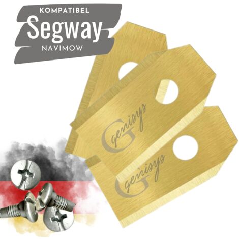 Genisys 9 Titan Ersatzmesser Ti3 0,75mm kompatibel mit Segway Navimow Ersatzklingen - LongLife - 1-Loch bruchsicher [DIN EN 50636 geprüft]