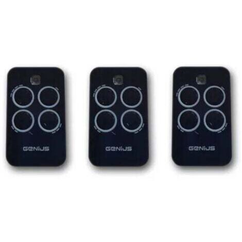 genius 3 x télécommande 4 canaux 433mhz jlc echo tx4 6100334