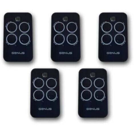 genius 5 x télécommande 4 canaux 433mhz jlc echo tx4 6100334