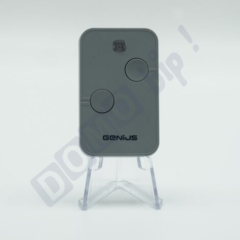 GENIUS KILO N TX2 JLC 787034 - Télécommande 2 canaux grise pour portails et garage - 868 MHz - Rolling Code - Remplaçante officielle Genius KILO TX2 (6100332)