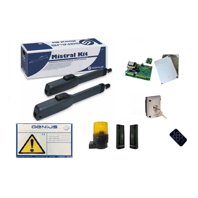 Faac Kit automatisation portail battant mistral 300 monson 51700781 230V - Genius