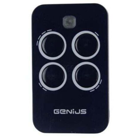 Genius – Télécommande 4 canaux 433,92 MHz – Émetteur ergonomique pour motorisations – Système à code tournant – 6100334 - 433mhz