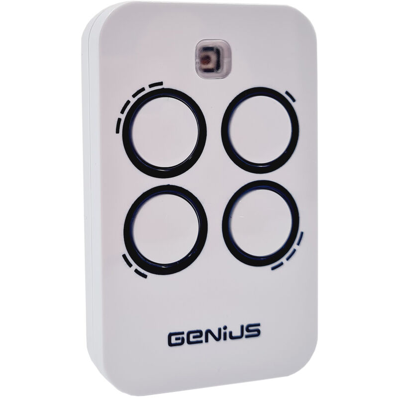 Emetteur kilo TX4 jlc 868 mhz Genius by faac - Télécommande - 4 Fonctions - Compatible avec la gamme portes de garage et portails Genius