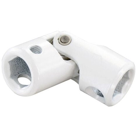 Genouillère 6 pans / 6 pans 10mm blanc VYNEX pour volet roulant - 310178100061