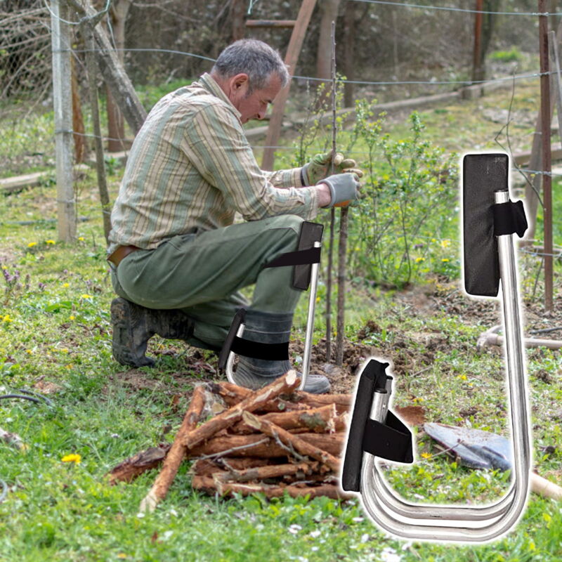 Genouillère Artefact Tabouret de ramassage d'ail Plantation de légumes Outil de travail agricole Vieille jambe froide Maçon Exercice d'agenouillement