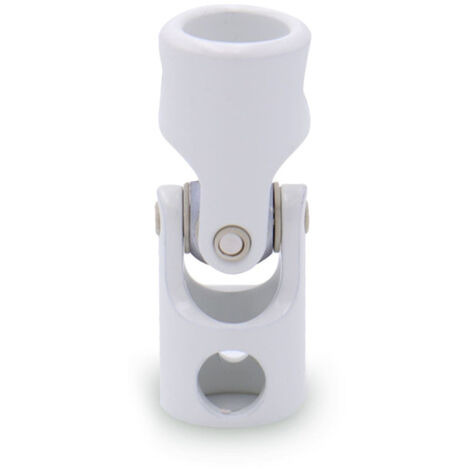 Genouillère, Blanc, D.12 M5, D.12 M5, Aluminium, Volet roulant à manivelle, Joint de Cardan