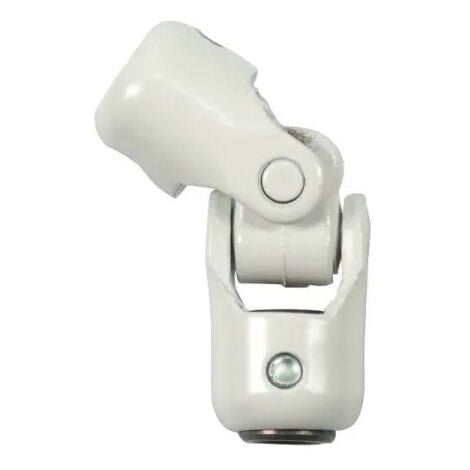 Genouillère, cardan pour volet roulant 6 pans 7 mm, tringle 12 mm, acier blanc CIME