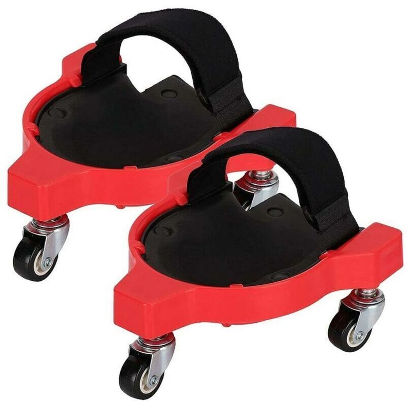 Genouillère coulissante multifonctionnelle avec roue universelle - Rouge-29.5228.8cm-2pcs - Tigrezy